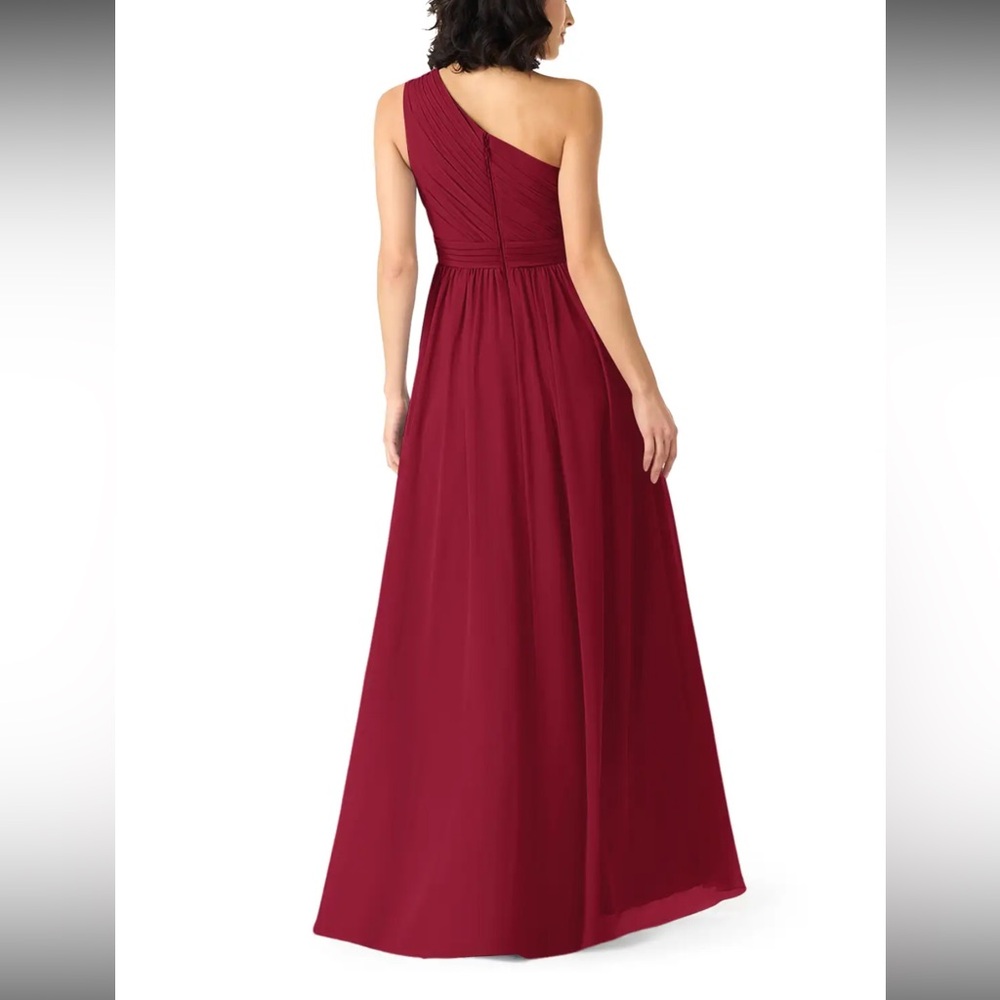New Azazie Mathilda Burgundy Dress - Picture 2 of 2